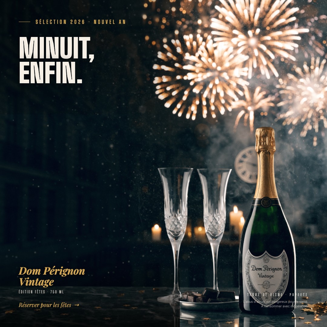 Dom Perignon reveillon Minuit enfin