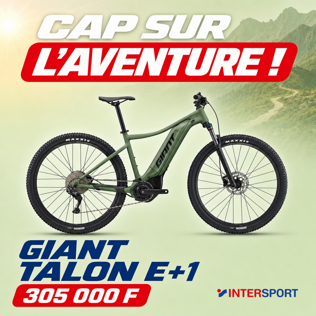 Intersport : Giant Talon E+1 VAE 305 000 F packshot studio