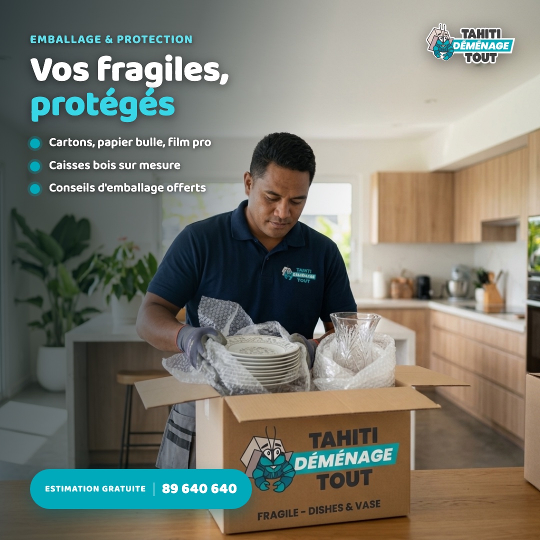 Tahiti Demenage Tout : emballage soigne