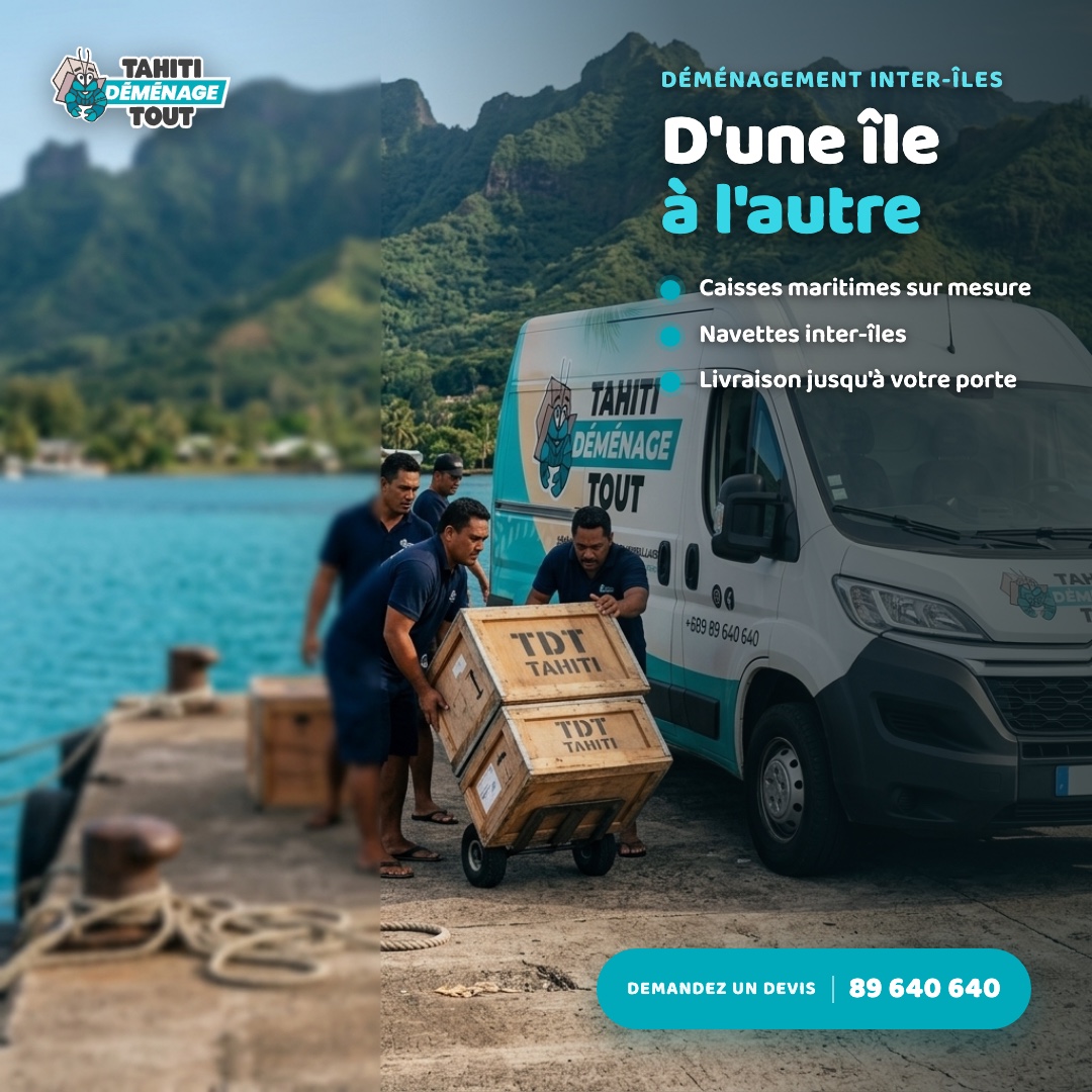 Tahiti Demenage Tout : transport inter-iles