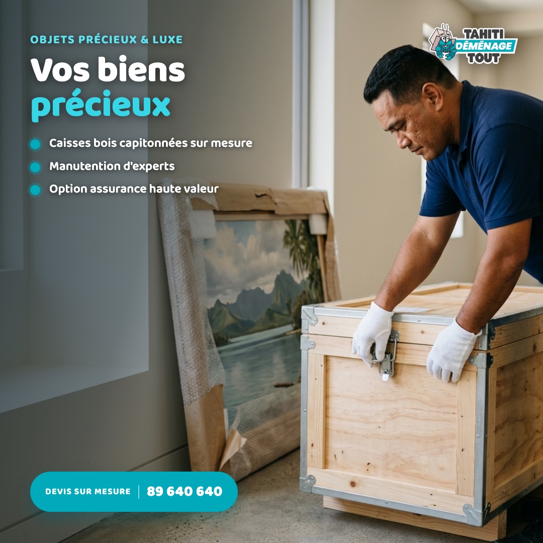 Tahiti Demenage Tout : objets precieux proteges