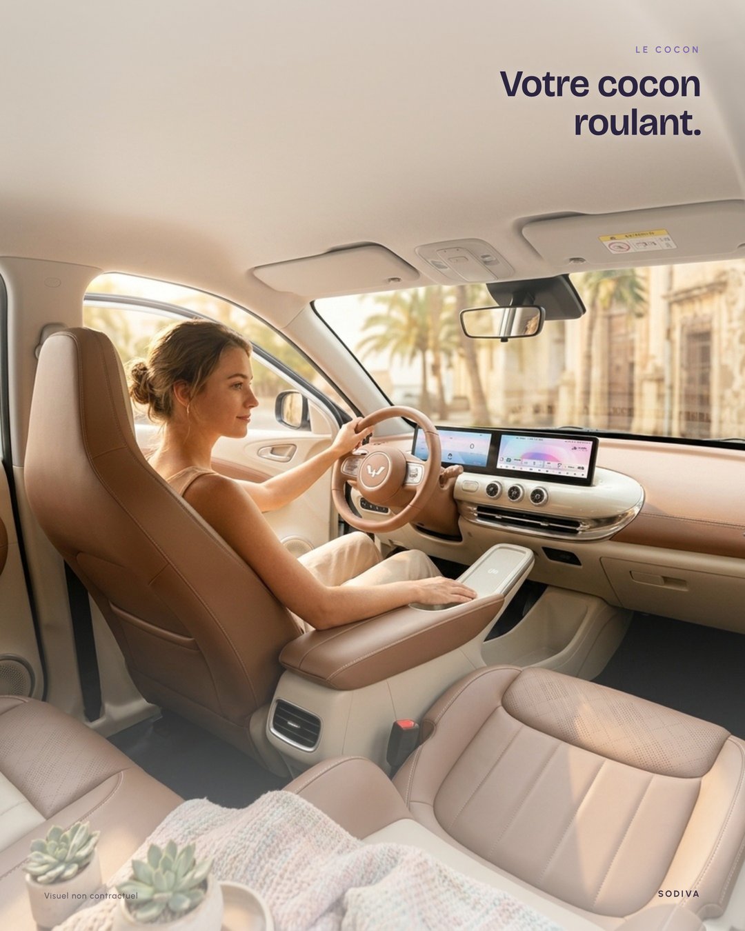 Wuling Bingo : interieur double ecran
