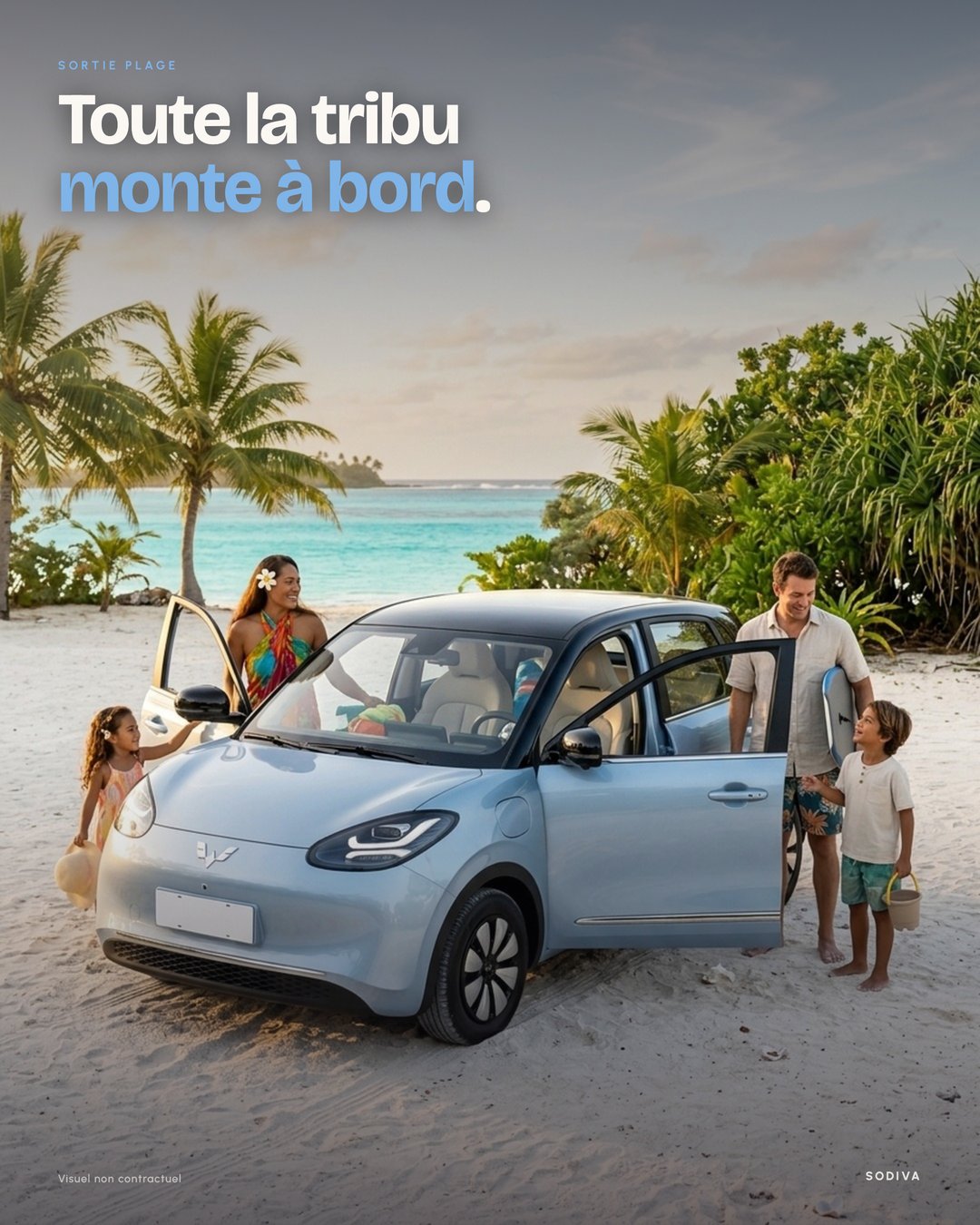 Wuling Bingo : la famille monte a bord, sortie plage